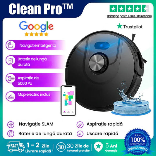 Έξυπνη Ρομποτική Σκούπα 3 σε 1 CleanPro™